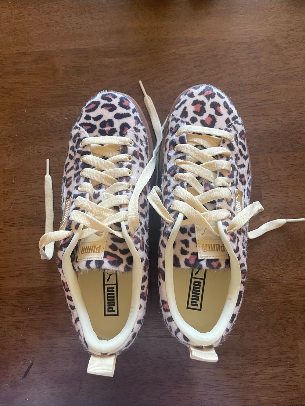 Puma Leopard Lace-Up Sneakers